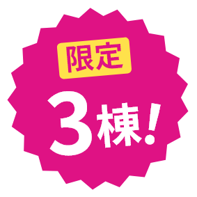 限定3棟!