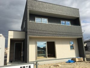 昭和町モデルハウス２号棟☆外壁工事完了