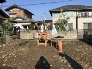 八日市K様邸の基礎工事始まりました