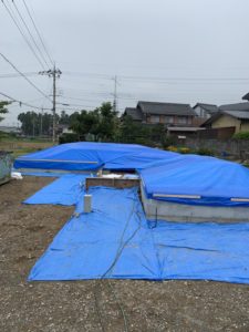 今日は雨？？蒲生町I様邸上棟しました！！