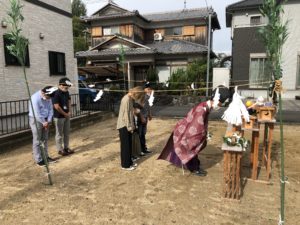 野洲市のI様邸地鎮祭でした