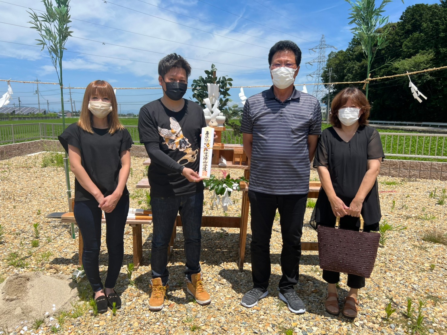 お客様の地鎮祭がありました！