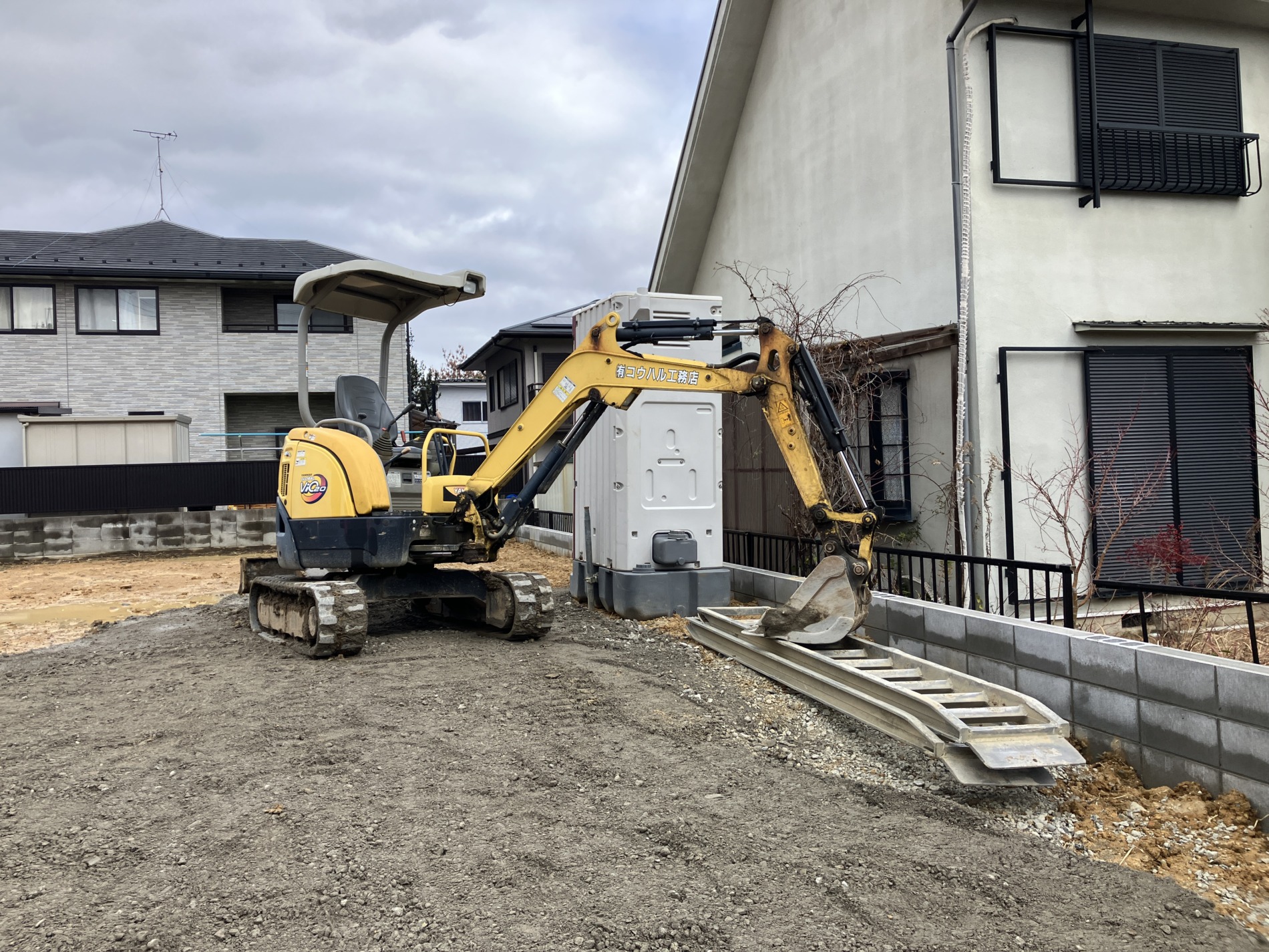 1/22　本日は東近江市で着工がありました🏠✨