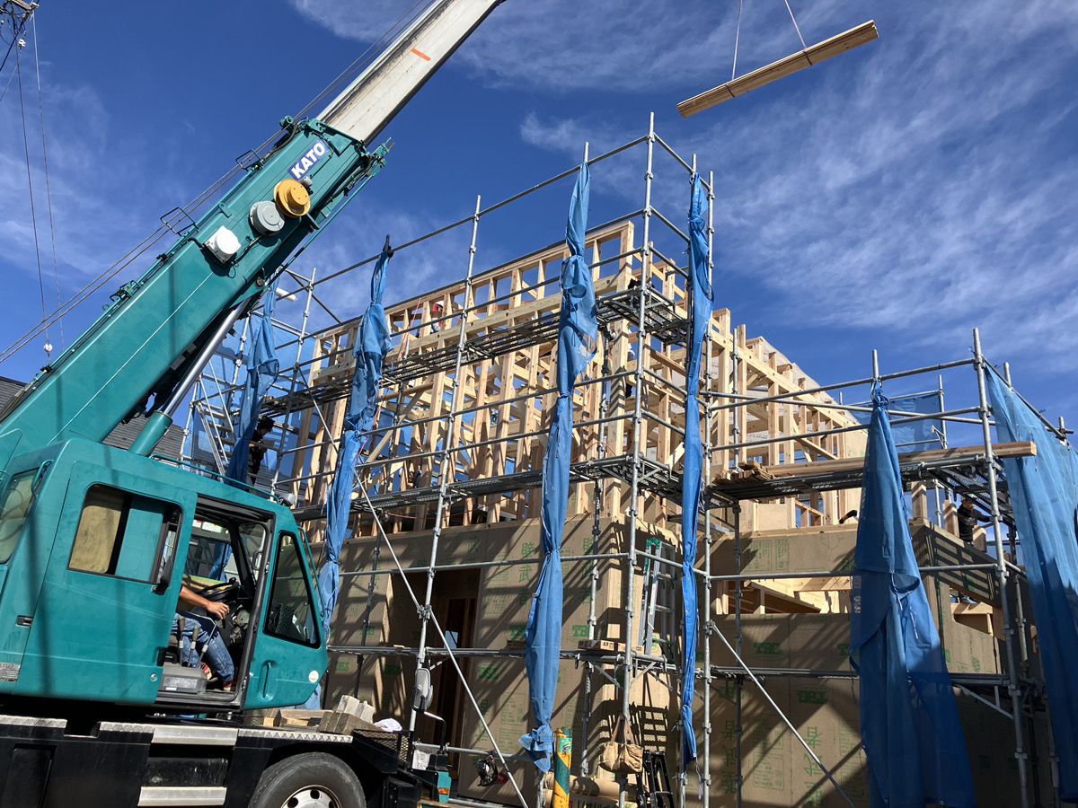 10/31  I様邸の上棟✨