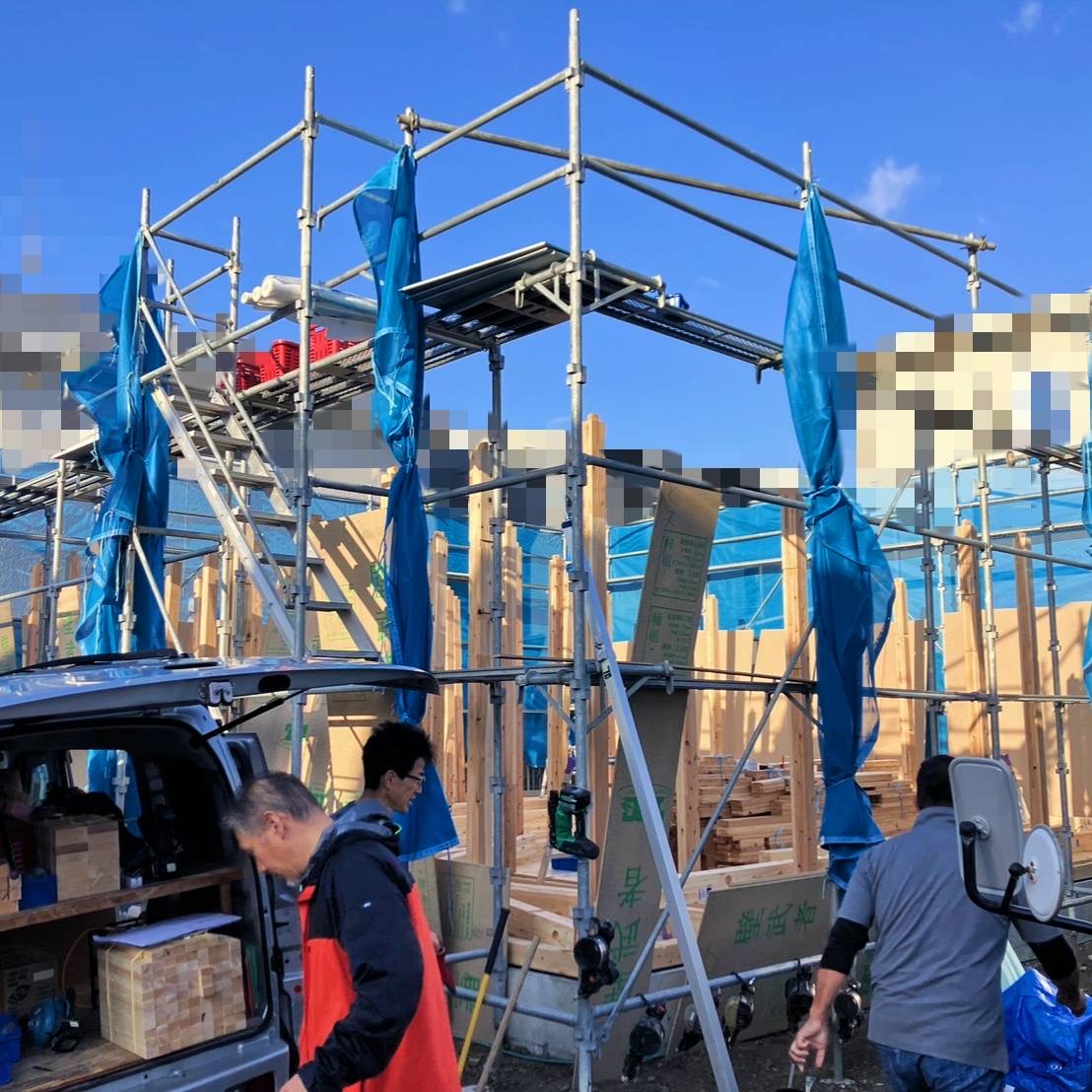 11/17　守山市で棟上げです👀🏠✨