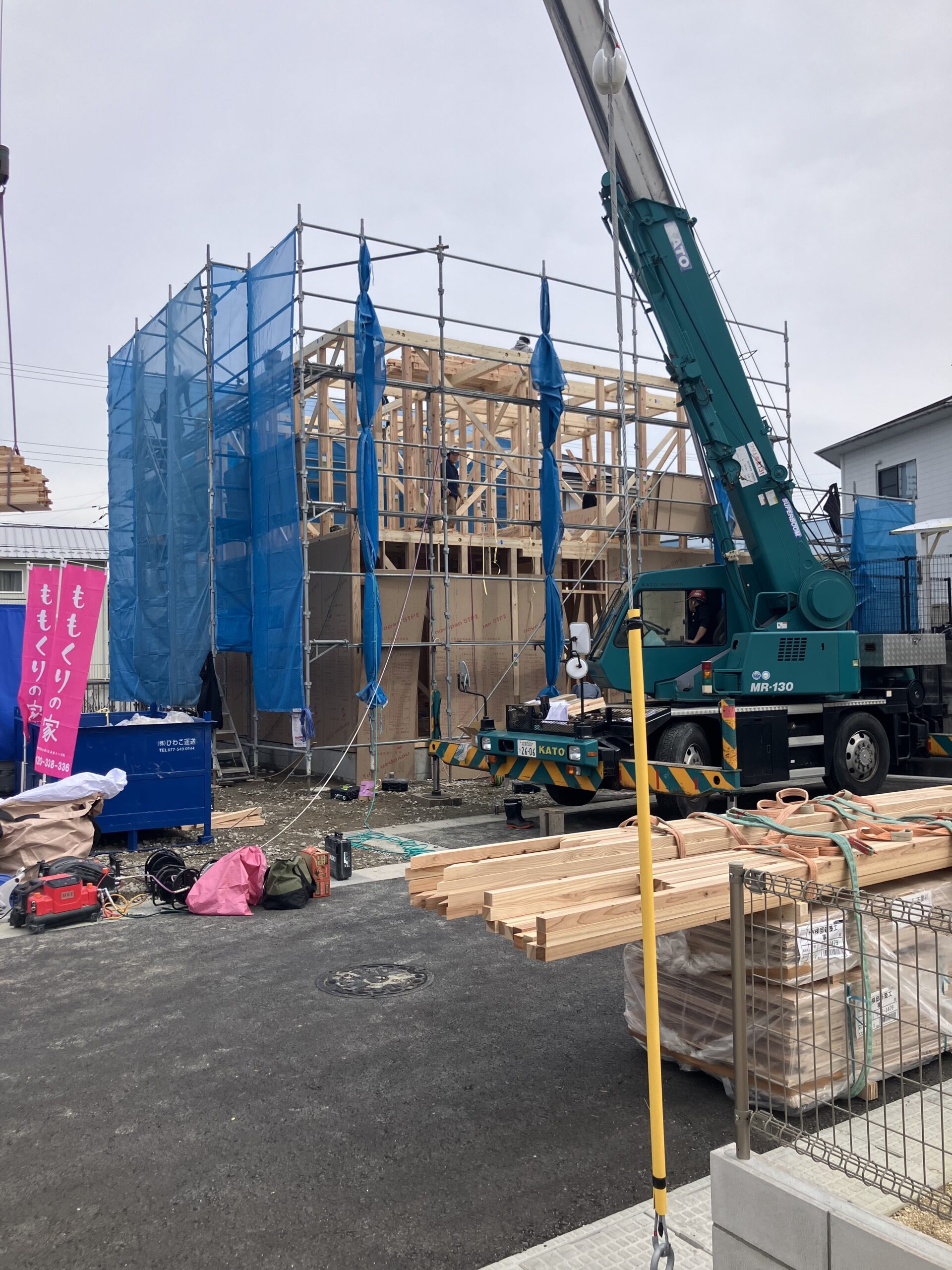 2/28  そして上棟🏠
